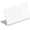 Acryl naambadges voor tafels, L-vorm, 52 x 100 mm, 10 stuks