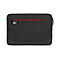 Schwarze Laptoptasche mit rotem Reißverschluss und ACT-Logo vor weißem Hintergrund.