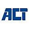 Blaues Logo mit den Buchstaben ACT in einer serifenlosen, fetten Schriftart auf weißem Hintergrund.