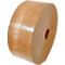 A large roll of brown paper tape. The tape is rolled up and has a rough, textured surface.