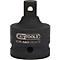 Adaptateur d'outil noir avec logo KS TOOLS et marquage CR-MO 515.1372.