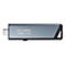 Grauer Adata USB-C Stick UE800 mit 2TB Kapazität vor weißem Hintergrund.