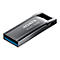 Dunkelgrauer USB-Stick mit der Aufschrift „ADATA UR340/64GB“. Die USB-Buchse ist blau.