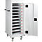 ADB laptop trolley, 10 vakken, voeding, cilinderslot, B 530 x D 500 x H 1250 mm, lichtgrijs RAL 7035
