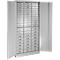 ADB Schubladenschrank, 60 Schubladen, Zylinderschloss, 2-Punkt-Verriegelung, B 800 x T 410 x H 1790 mm, lichtgrau RAL 7035