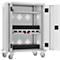 ADB tablet trolley, voor 32 tabletten en 1 notebook, voeding, geventileerd, B 730 x D 440 x H 1050 mm, lichtgrijs RAL 7035