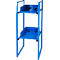ADB Vatenrek, voor 2x 30/60 liter vaten, H 1200 x B 470 x D 650 mm, lichtblauw RAL 5012