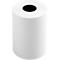 A roll of thermal paper against a white background. A black hole in the middle.