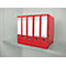 Red folders in a shelf. Text: ELBA RADO.