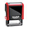 A red and black Trodat Printy 4911 stamp. The stamp head and transparent housing are clearly visible.