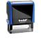 A blue and black Trodat Printy stamp. The stamp has the text "trodat printy 4912".