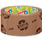 Brown packing tape with "Tesa" logo and the text "100% recycled plastic".