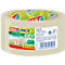 Transparent Tesa tape with product information and logos.