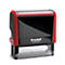 Adress-Stempel trodat® Printy 4915, Gehäusefarbe rot & Stempelabdruckfarbe schwarz