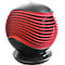 Aérotherme céramique HAVANNA, 1500 W, 3 niveaux de chauffage, oscillation horizontale automatique, fonction tactile LCD, minuterie 6 h, télécommande, rouge-noir