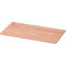 Afdekplaat TOPAS LINE, voor archiefrekken en kasten, B 805 mm, notenhoutpatroon