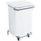 Afvalbak Conticolor, met pedaal, inhoud 70 liter, wit