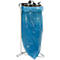 Afvalbak Fetra 1385, stationair, voor afvalzakken met een inhoud van 120 l, met deksel en klemring, handgreep, B 500 x H 960 mm, staal en PVC, lichtgrijs