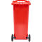 Afvalbak GMT, 140 l, verrijdbaar, rood