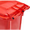 Afvalbak GMT, 140 l, verrijdbaar, rood