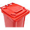 Afvalbak GMT, 140 l, verrijdbaar, rood
