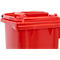 Afvalbak GMT, 140 l, verrijdbaar, rood