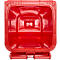 Afvalbak GMT, 140 l, verrijdbaar, rood