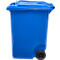Afvalbak GMT, 360 l, verrijdbaar, blauw