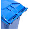 Afvalbak GMT, 360 l, verrijdbaar, blauw