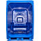 Afvalbak GMT, 360 l, verrijdbaar, blauw