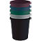 Afvalbak Helit De Groene Duitser, inhoud 18 l, omtrekrand, gerecycled plastic, rood