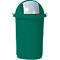 Afvalbak, kunststof, Ø 410 x H 760 mm, 50 liter, groen
