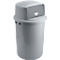 Afvalbak met deksel en push-klep, 126 liter