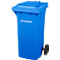 Afvalbak PRO 120 WAVE - verrijdbaar - 120 L - blauw