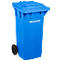 Afvalbak PRO 120 WAVE - verrijdbaar - 120 L - blauw
