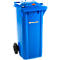 Afvalcontainer GMT, 120 liter, met cilinderslot, blauw