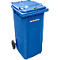 Afvalcontainer GMT, 240 liter, met cilinderslot, blauw