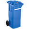 Afvalcontainer GMT, 80 liter, met cilinderslot, blauw