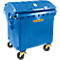 Afvalcontainer MGB 1100 RD, kunststof, rond deksel, 1100 l, blauw