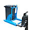 Afvalcontainerkieper MK 240, blauw gelakt