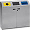 Afvalscheidingsstation - 240 L - zilver