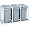 Afvalsorteersysteem, L 415 x B1050 x H 750 mm,114 liter, drievoudige module 