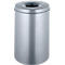 Afvalverzamelaar 30 l, zelfblussend, romp zilver/deksel zilver