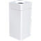 Afvalverzamelaar Orgavente, staal, volume 40 l, rechthoekig, B 350 x D 350 x H 790 mm, zelfblussende emmer, wit