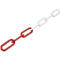 Afzetketting - stalen - 10 m- Ø 8 mm - rood/wit