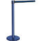 Afzetpaal met trekband blauw, trekband zwart/blauw
