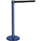 Afzetpaal met trekband blauw, trekband zwart