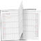 Agenda de poche Korsch Saturn Edition Nature 2026, A6, 30 pages, aperçu mensuel, calendrier pour D/GB/F/I, carnet d'adresses interchangeable, carton, noir
