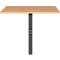 Agenda Home hoekaansluitpaneel, mechanisch in hoogte verstelbaar, B 800 x D 800 x H 680-910 mm, Eiken kleinzoon/zwart