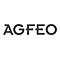 Das graue Firmenlogo von AGFEO auf weißem Hintergrund.